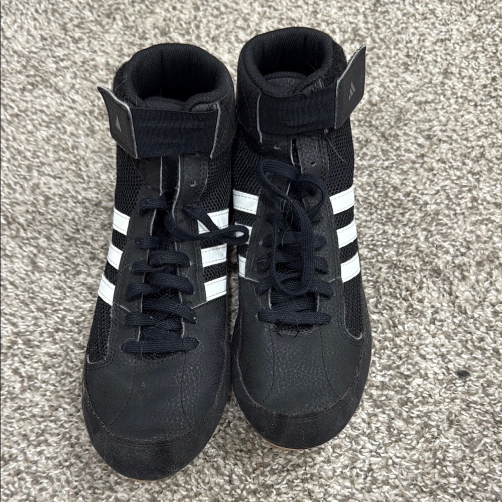 Adidas Black and White Wrestling Shoes